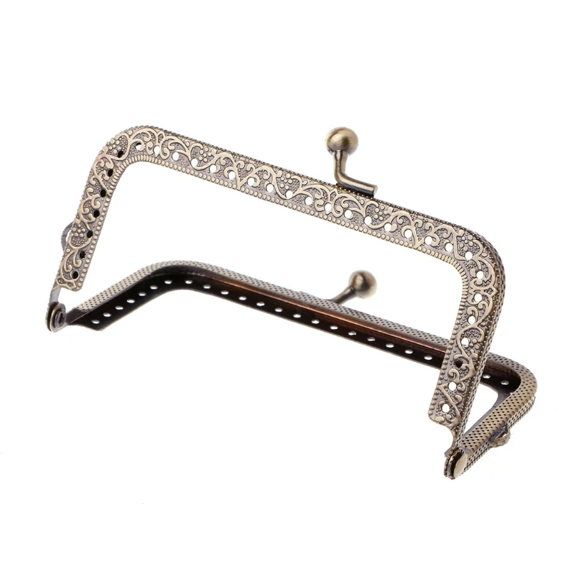 

1Pc DIY Purse Handbag Coins Bags Metal Kiss Clasp Lock Frame DIY Craft 10.5cm
