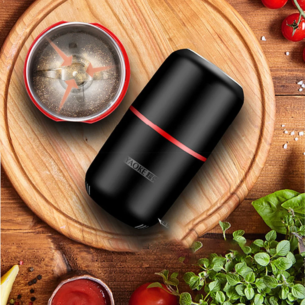 

Electric Coffee Grinder 120g Capacity Powerful Mini Kitchen Beans Spices Nut Seed Coffee Bean Grind Mill Herbs breaking machine