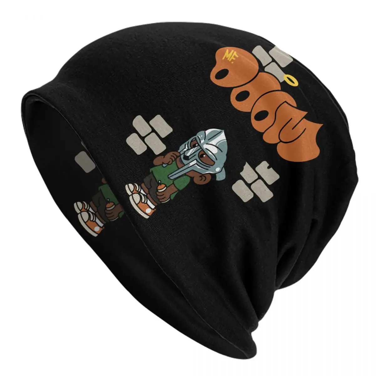 

Madvillain Mf Doom Madlib Bonnet Hat Hip Hop Outdoor Skullies Beanies Hats for Men Women Knitted Hat Spring Dual-use Cap