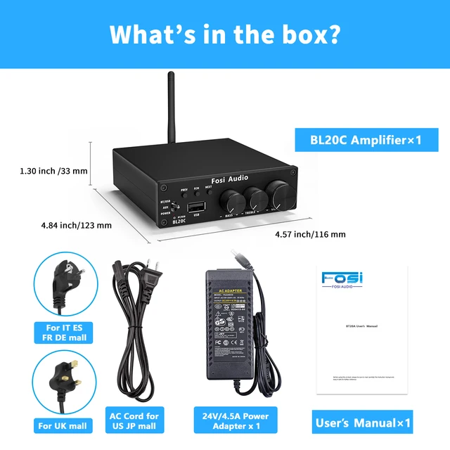 Fosi BL20C с Bluetooth 
