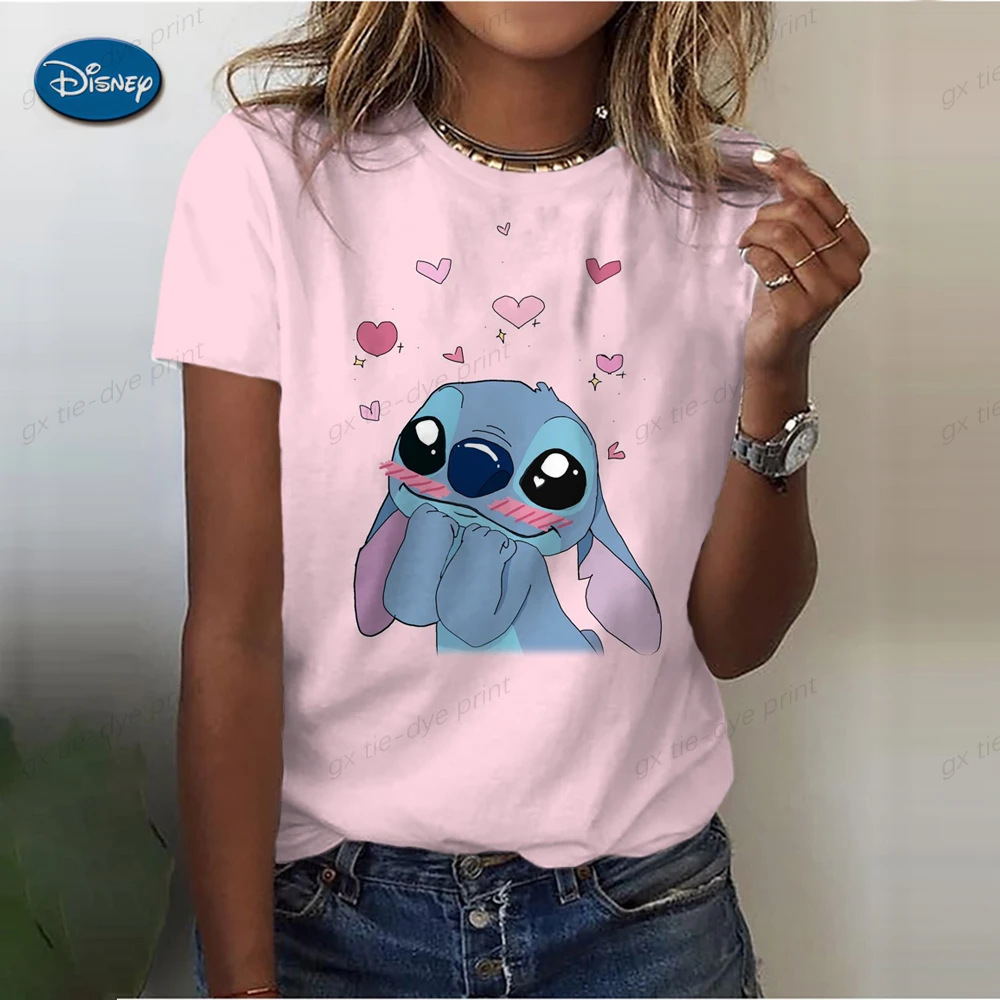 

Футболка женская оверсайз с коротким рукавом и мультипликационным графическим принтом