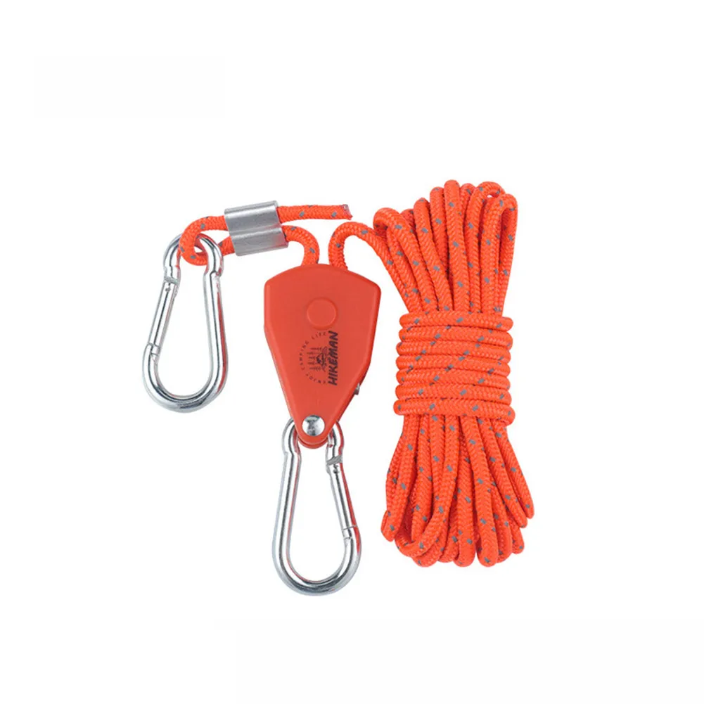 

100% Brand New Durable And Practical High Quality Travelling Camping Hiking Rope Tensioner Tent 20g 6mm*5m/4mm*4m