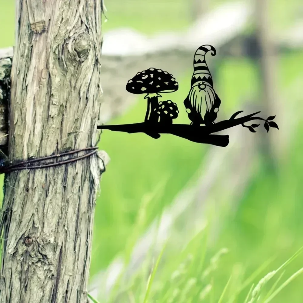 Завороживающий 1 шт. металлический садовый орнамент в виде гнома — завораживание
