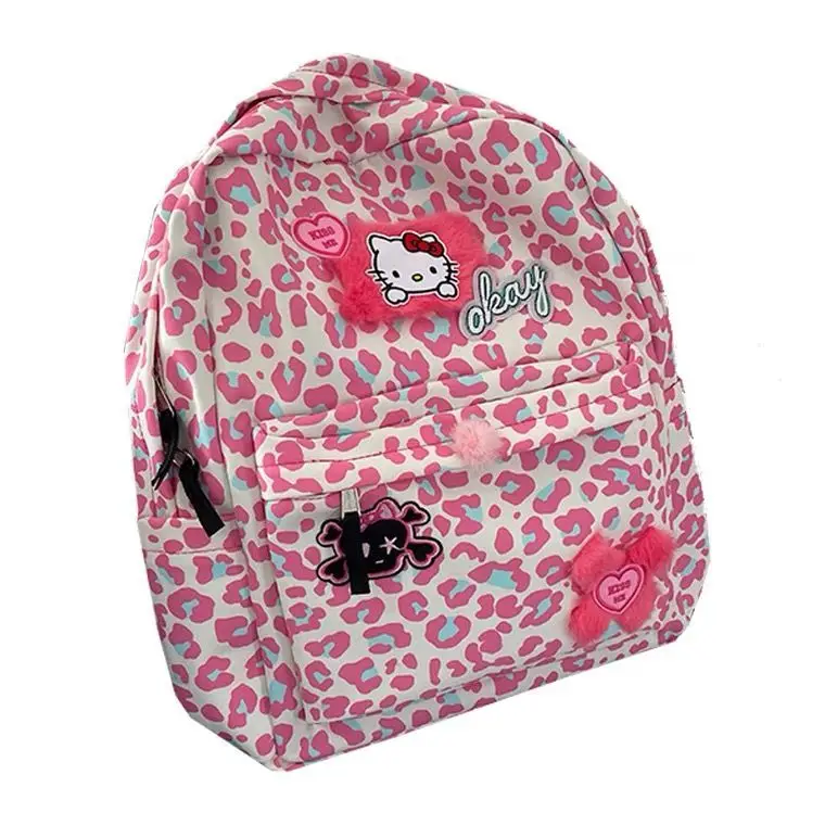 

Original New Hello Kitty Backpack Kawaii Female Man Girl Backpack Laptop Book Shoulder Bag Student Gift Birthday Present