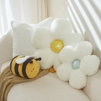 kawaii plush bee toys doll stuffed animal toys for children baby toys for girl soft flower pillow cushion room decor for sofa