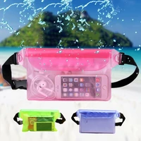 3 layers waterproof sealing drift diving swimming waist bag skiing snowboard mobile phone bags case cover for beach boat sports