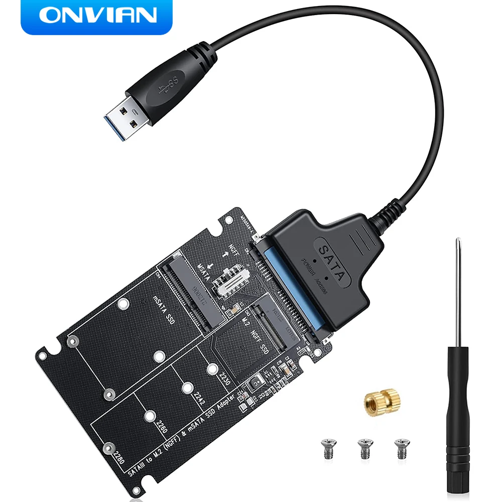 Переходник Onelesy SATA III на M.2 NGFF SSD адаптер mSATA-SATA SSD конвертер 2 в 1 Внешний USB 3,0 SATA на M.2 или адаптер MSATA карта Переходник Onelesy SATA III на M.2 NGFF SSD адаптер mSATA-SATA SSD конвертер 2 в 1 Внешний USB 3,0 SATA на M.2 или адаптер MSATA карта
