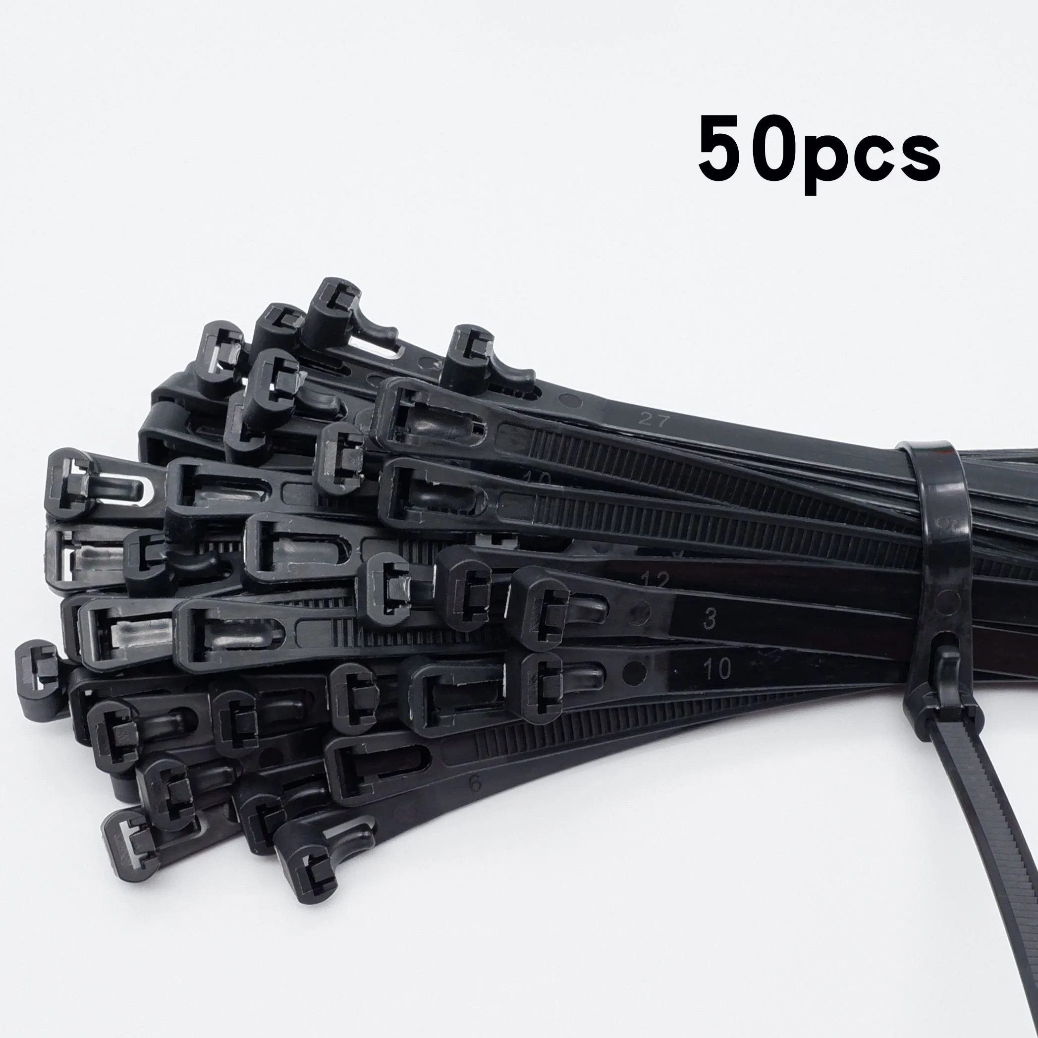 

50 шт. пластиковые многоразовые кабельные стяжки-молнии, съемные нейлоновые стяжки, которые могут ослаблены, переработка, съемный комплект, фиксированные ремни для переплета 8*600 мм