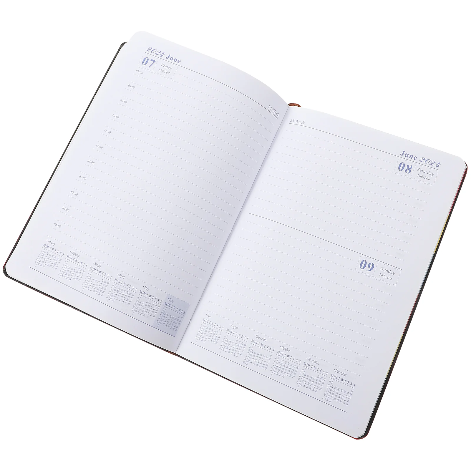 

Блокнот-планировщик на английском языке, красный, 2024