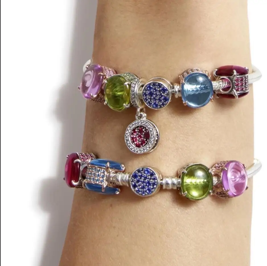 

100% 925 sterling silver series high quality fashion pandora bracelet jewelry