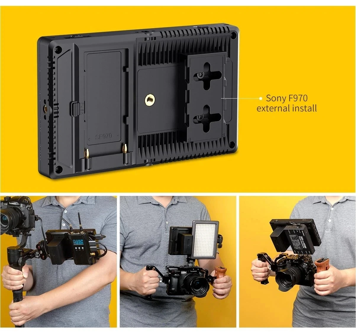 FEELWORLD F7 PRO 7 дюймов 500 кд/м2 сенсорный экран 3D LUT DSLR монитор полевого режиссера 4K 60 Гц