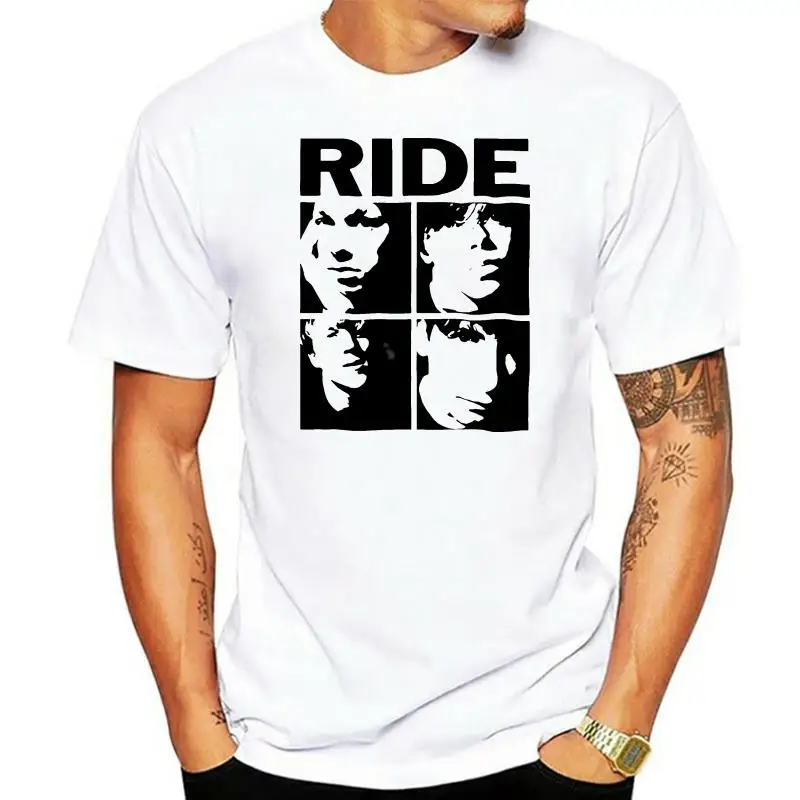 

Nowhere Ride Rock British Band Size S - 3xl Tees White Men's Cotton T-shirt T Shirt Short Sleeve