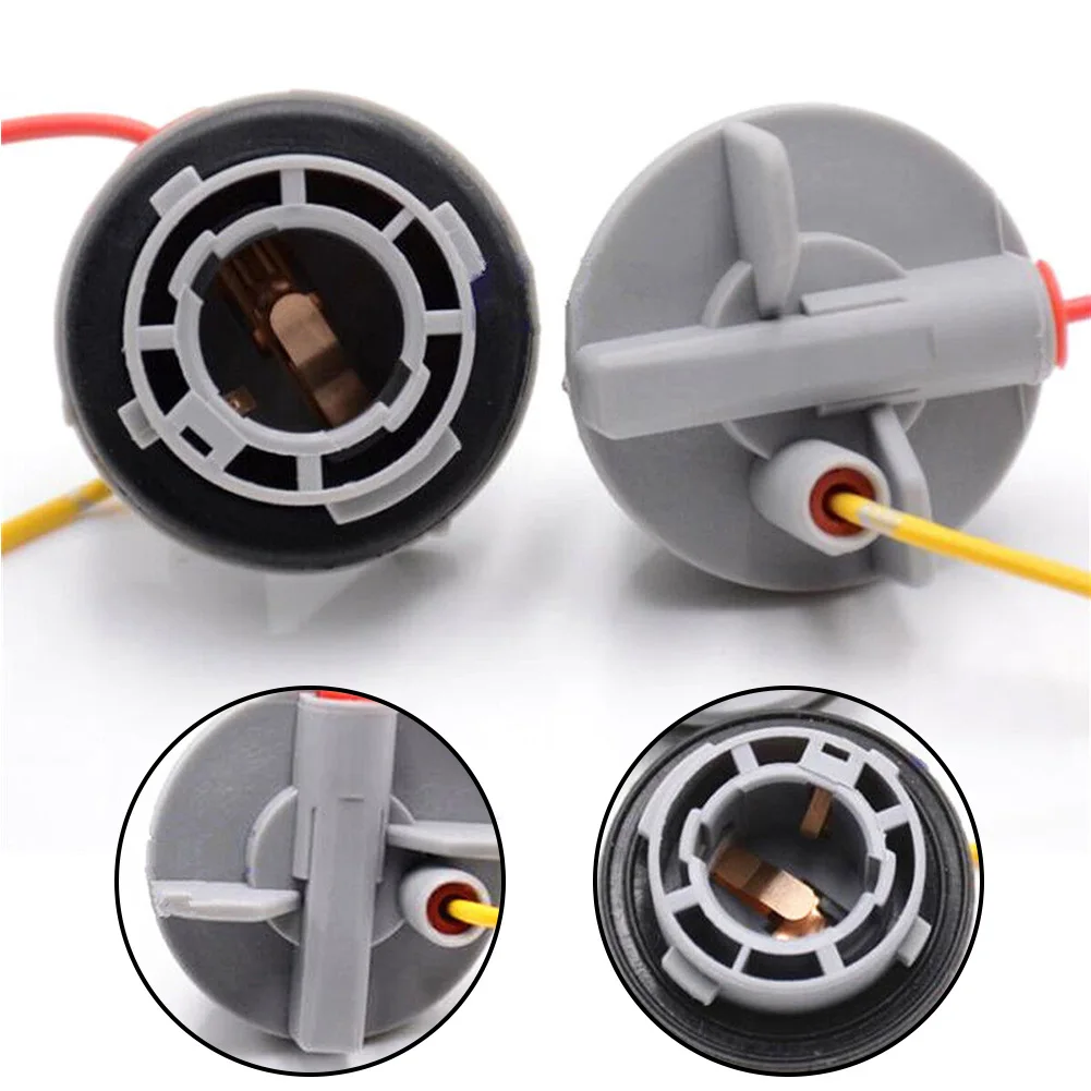 

2pcs Bulb Holder Connector Monofilament Socket Car Tail Light Socket Brake Light HolderSingle Filament Tail Light Socket Double
