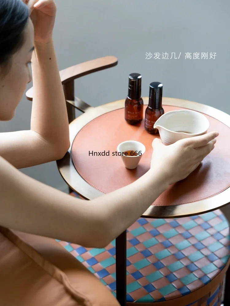 Плетеная двухслойная тележка из нержавеющей стали журнальный столик подвижная