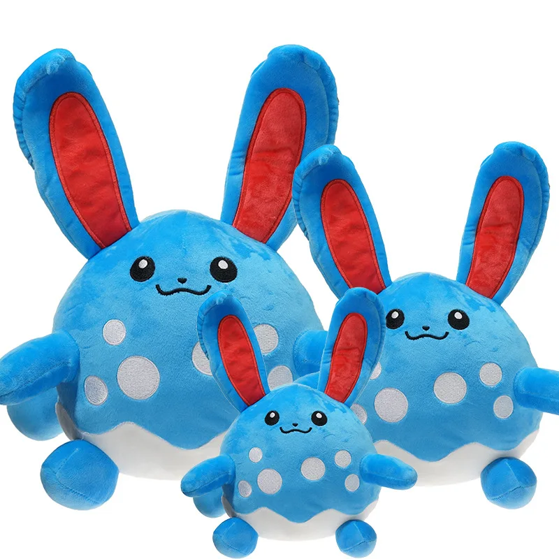 

22/38/47cm Pokemon Anime Azumarill Cute Animal Pet Blue Rabbit EaPlush Peluche Soft Stuffed Cartoon Toy Doll Gifts Children Gift