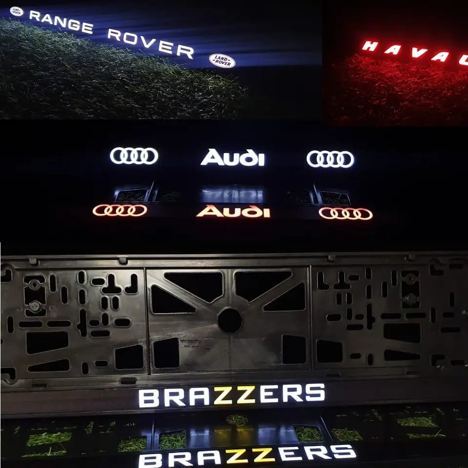 1 шт. LED рамка номерного знака автомобиля с подсветкой логотипа (Chevrolet) | Автомобили