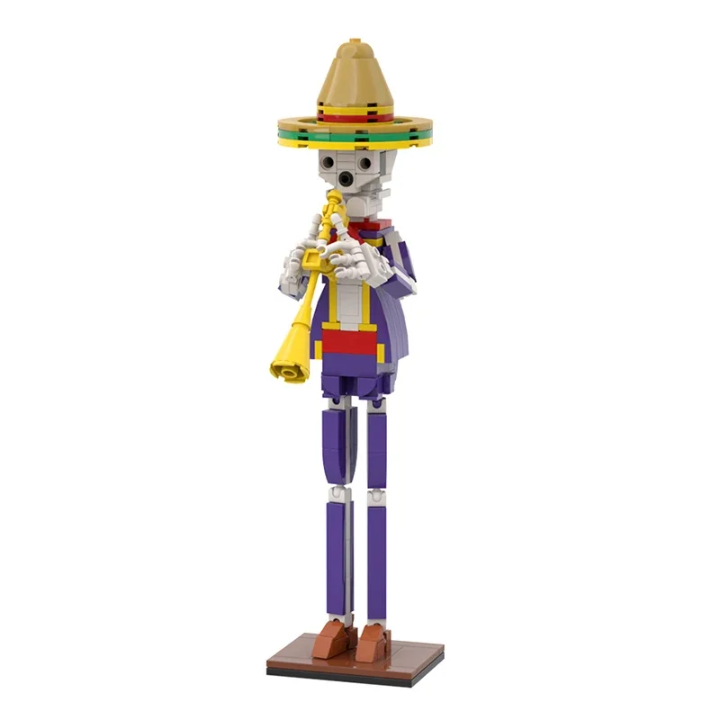 MOC Строительные блоки Скелет Музыкальная Фигурки