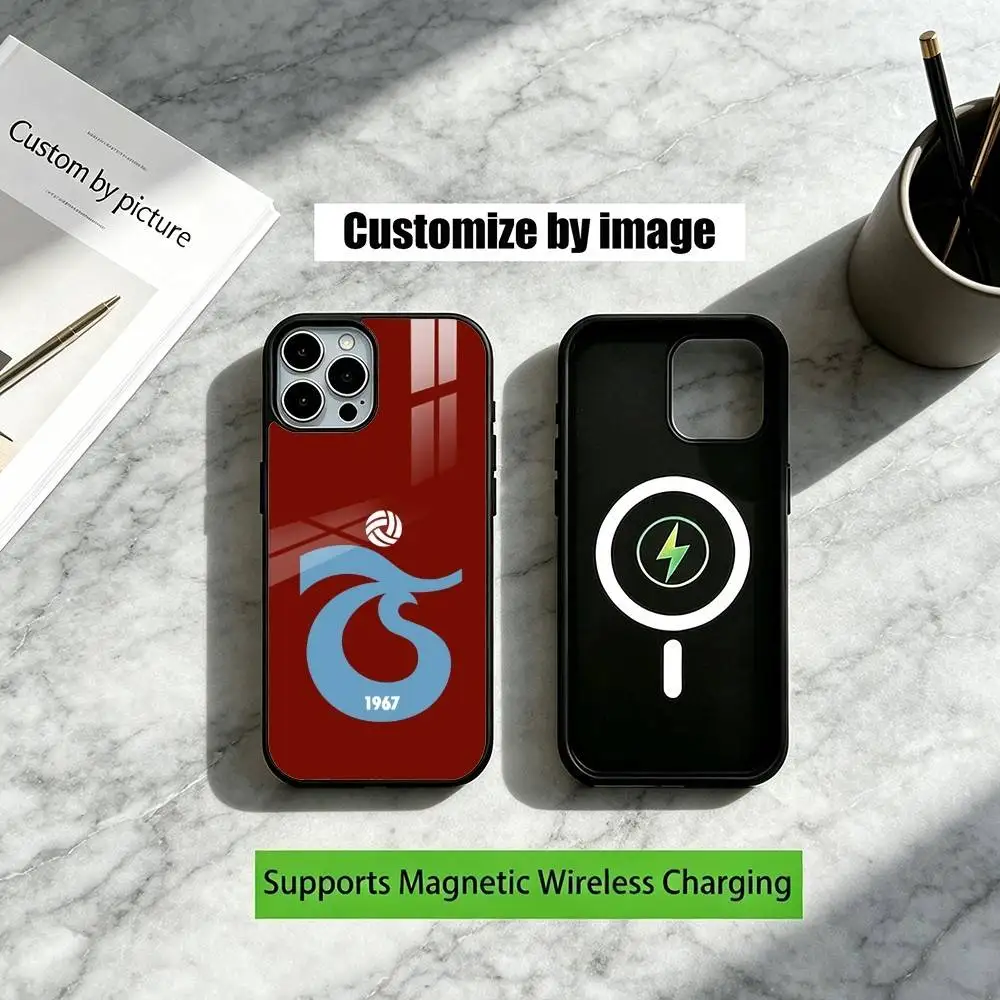 Фото Чехол для телефона Trabzonspor Gift для iPhone 17, 16, 15, 14, 13, 12, 11 Plus, Pro с поддержкой магнитной беспроводной зарядки №4