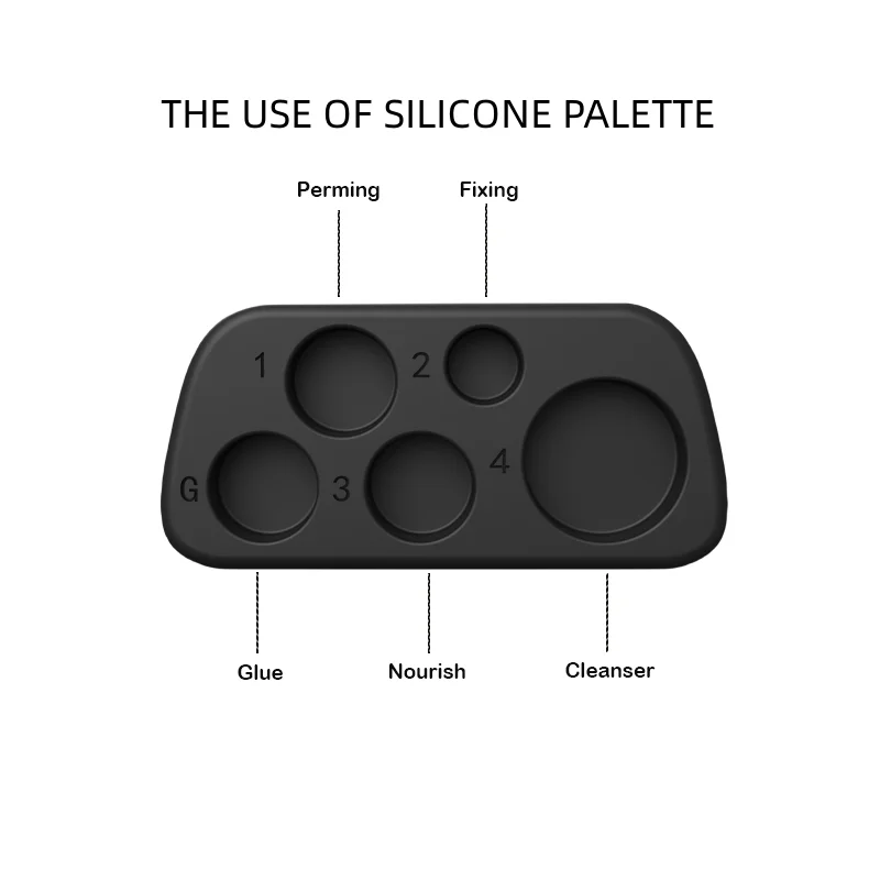 1 шт. силиконовая Палитра для подтяжки ресниц