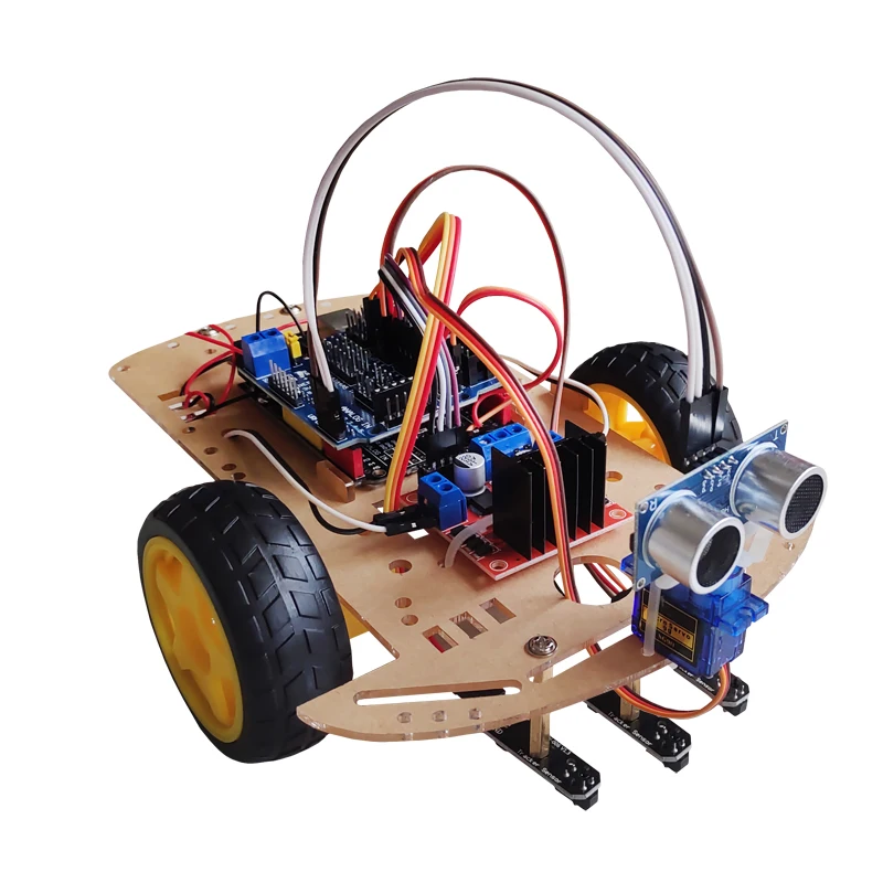 

arduino intelligent obstacle avoidance car tracing programmable robot tracing kit technology maker education STEAM
