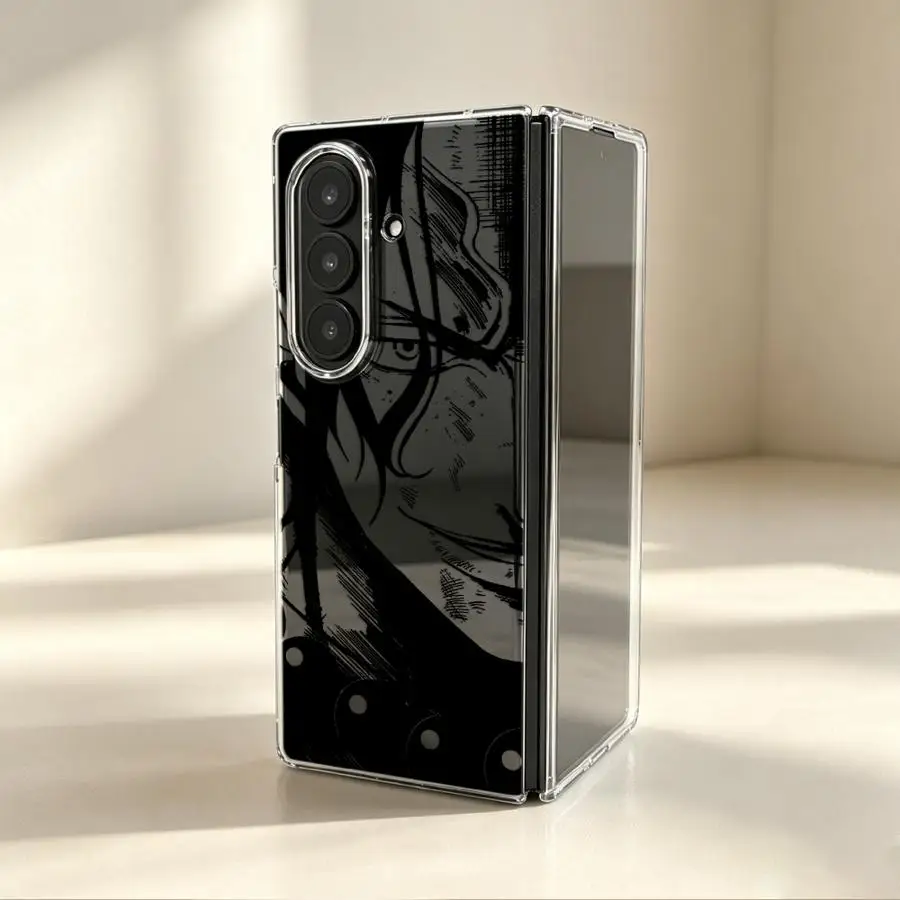 Прозрачный мягкий чехол для телефона Samsung Galaxy Z Fold7 Z Fold6 Z Fold 7 6 5 4 3 Z Fold4 Z Fold3 Z Fold5, цельный, аниме-дизайн (art.: 3920db0dde82a) - 3920db0dde82a