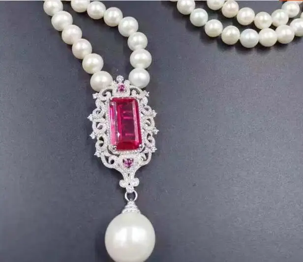 Лидер продаж новое многослойное ожерелье из натурального пресноводного жемчуга