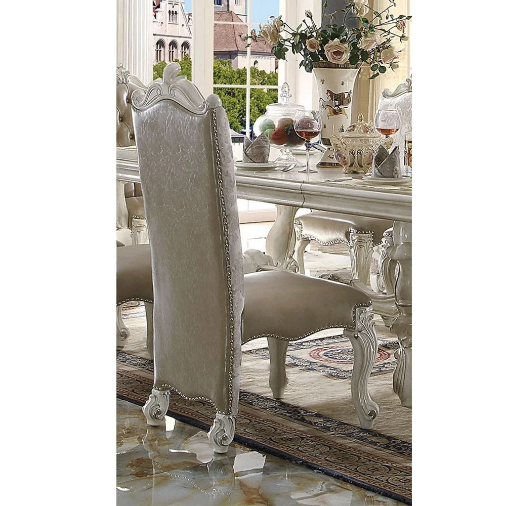 

Side Chair (Set-2) in PU/Fabric & Bone White 61132