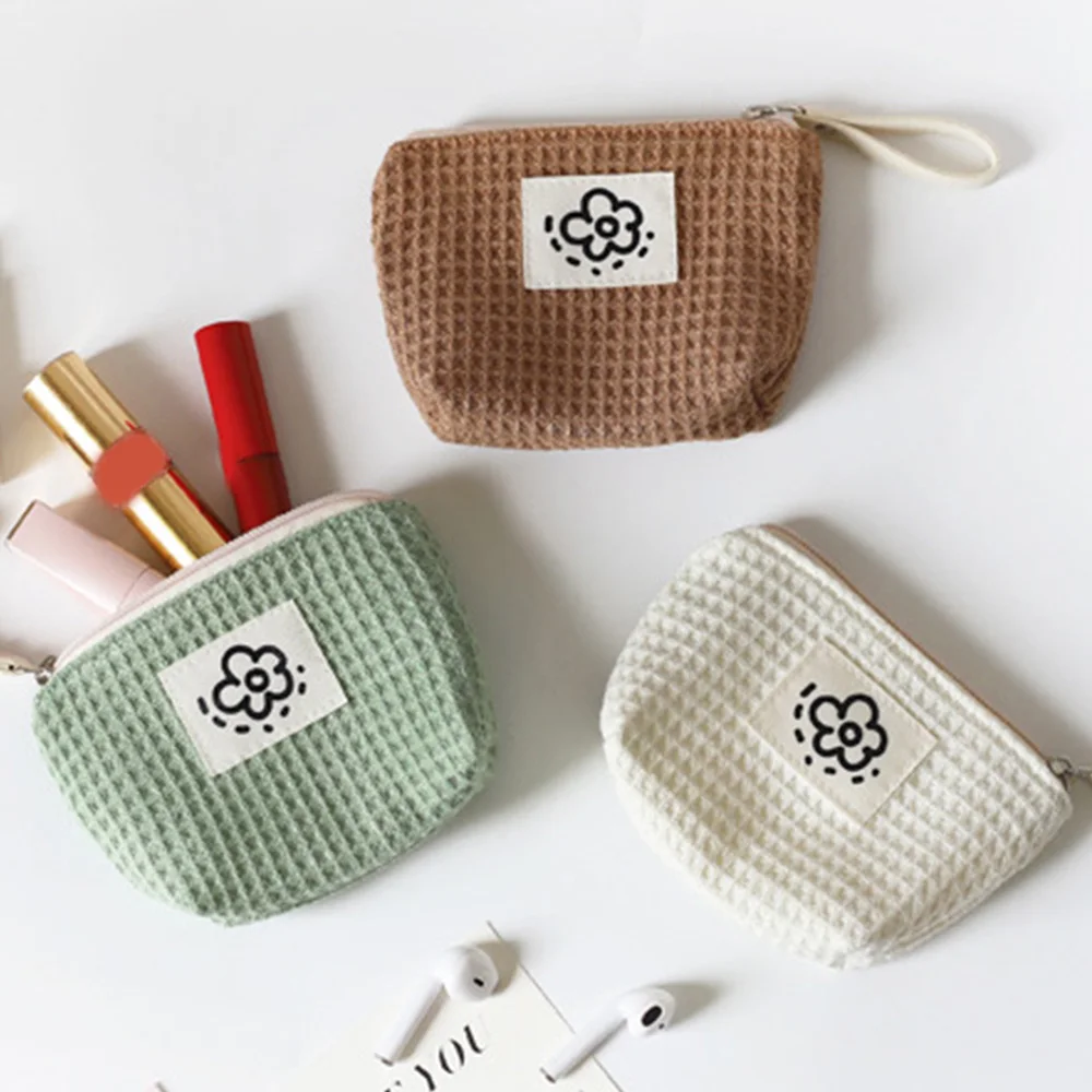 

Mini Coin Purse Simple Women Lipstick Makeup Storage Bag Portable Cute Wallet Simple Imitate Pearl Handle Wrist Bag