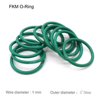 cs 1mm green fkm fluorine rubber o ring sealing gasket washer insulation oil high temperature resistance corrosion resistance