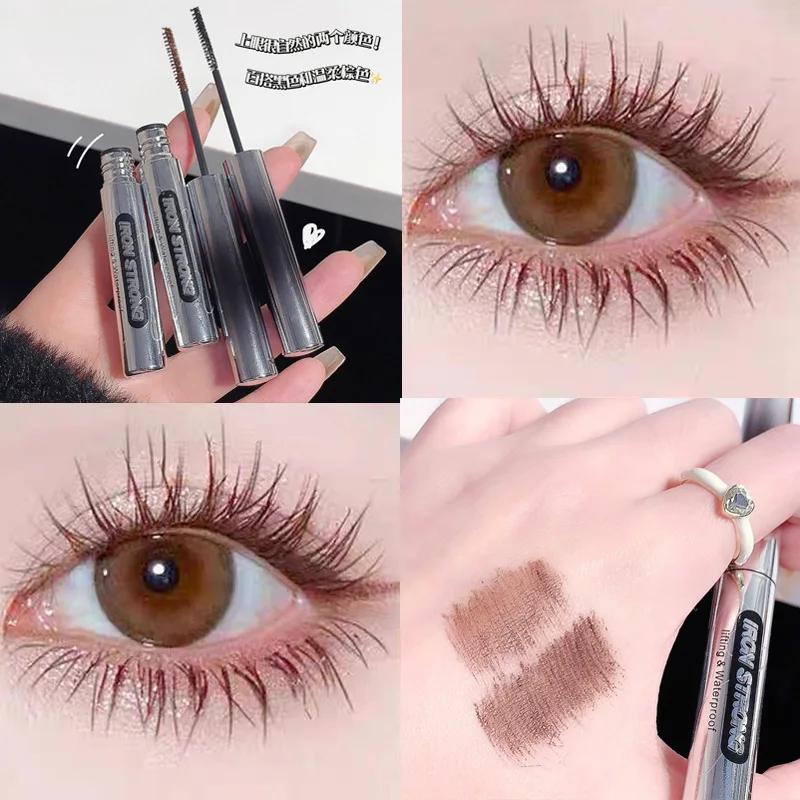 

Ultra-Fine Eyelashes Long Mascara 4D Silk Fiber Waterproof Curling Black Brown Mascara Volume Extension Female Cosmetics Makeup