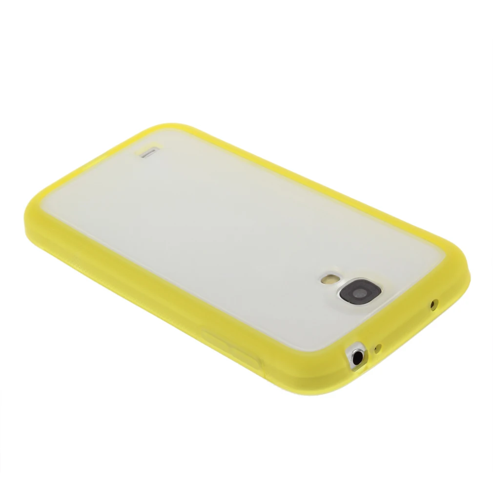 Мягкий матовый полированный чехол-накладка из ТПУ с рамкой для Samsung Galaxy S4 i9500 |