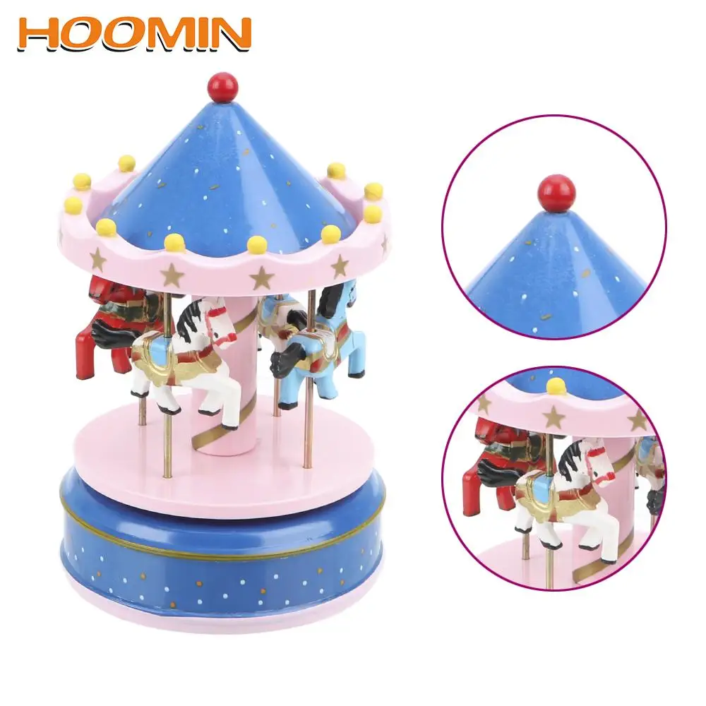 

Carousel Box Christmas Wedding Birthday Gift Merry-go-round music boxes Music Boxes Home Decoration