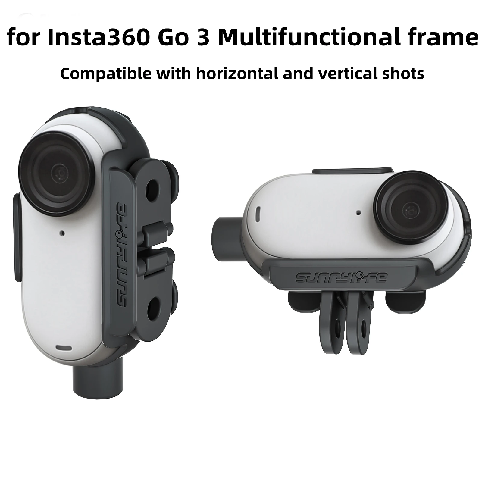 

For Insta360 GO 3 Frame Thumb Camera Adapter Extension Bracket Horizontal and Vertical Shot Border for Insta360 Go3 Accessories