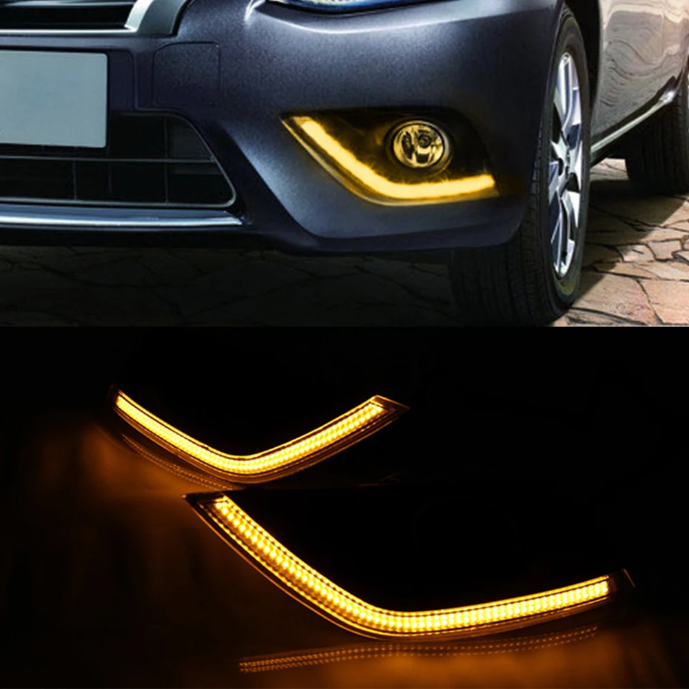 Дневные ходовые огни светодиодного типа для Nissan Almera Latio Sunny Versa 2014 2015 2016 2017 2018 (комплект из 2 штук).