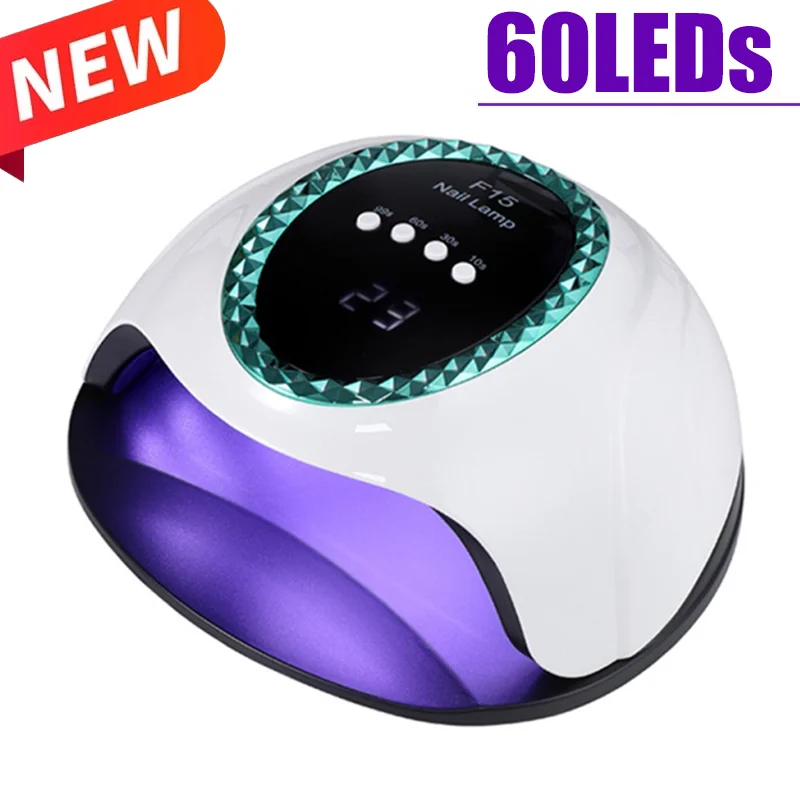 New 186W Professional Nail Drying Lamp For Manicure 60LEDs Nail Shop Dedicated LCD Touch Screen ABS Material LED Lamp For Nails