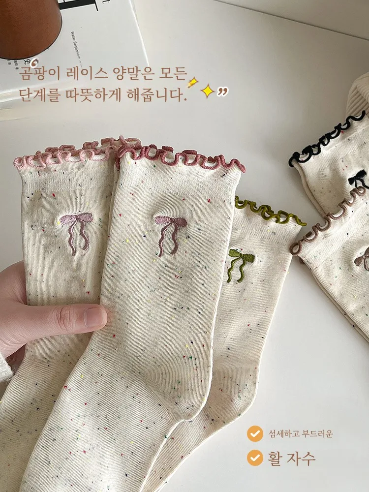 Женские носки новинка 2024 популярные хлопковые с дезодорантом против бери-бери