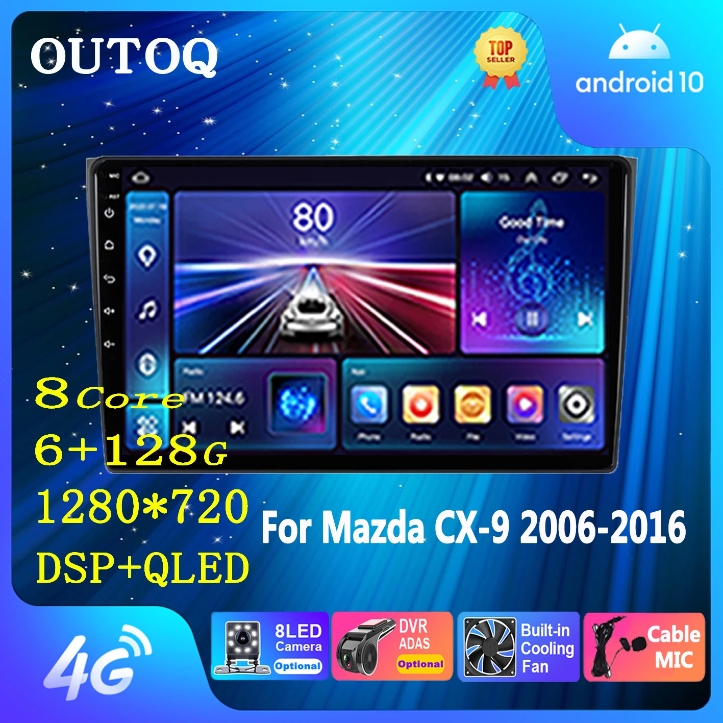 

Автомагнитола на Android, мультимедийный проигрыватель для Mazda CX9 CX-9 CX 9 TB 2006 -2016, стерео видеоплеер, Авторадио, навигация GPS, Wi-Fi, 4G, DVD
