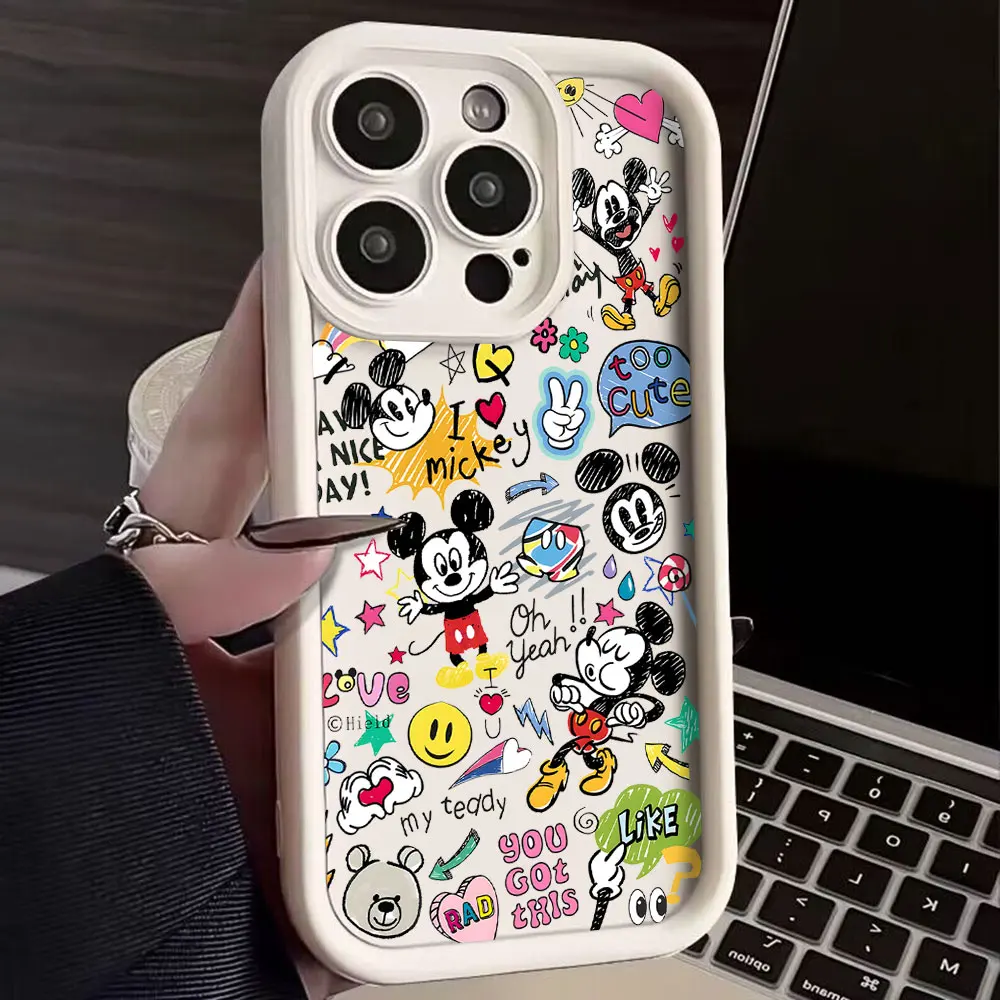 Милый чехол для телефона Disneys Graffiti с Микки Маусом Oppo Realme C65 C63 C67 C55 C53 C35 C33 12 11 GT6 GT3 Narzo