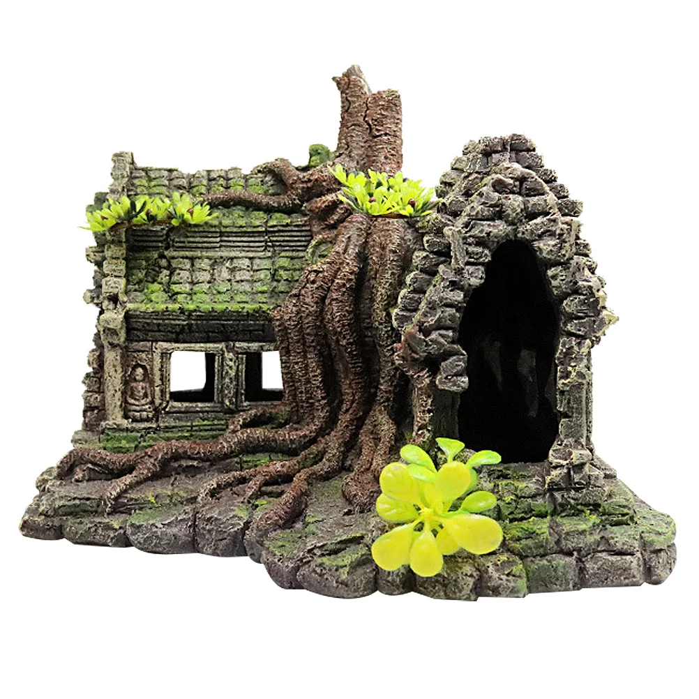 

Home Aquarium Tree House Decor Aquarium Castle Decor Resin Tree House Ornament