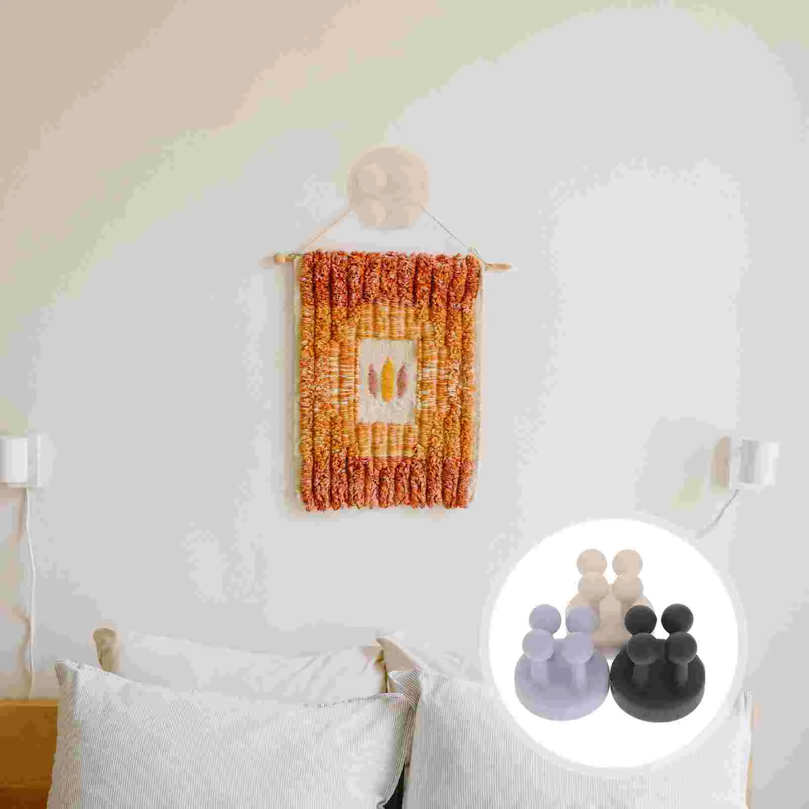 

9pcs Self Adhesive Home Hook Punch-free Storage Hooks Heavy Duty Wall Hanging Hooks