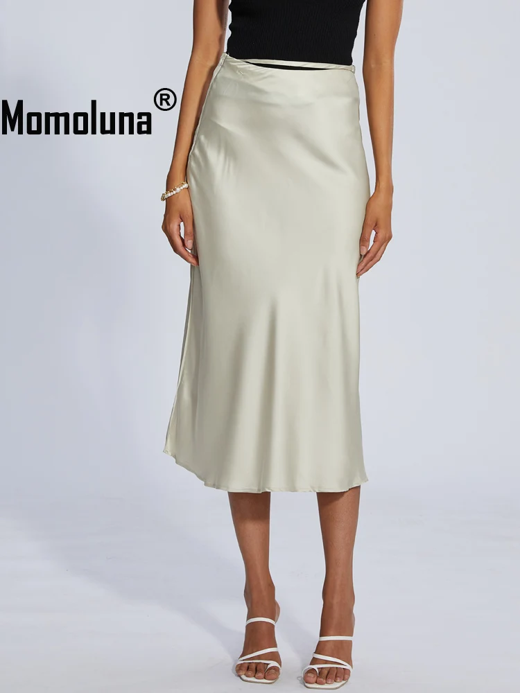 

Женская атласная юбка с вырезами, Размеры S M L