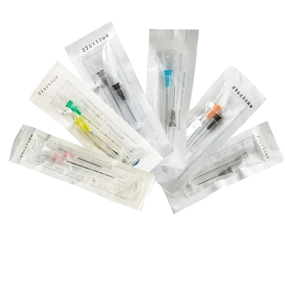 

Best price cannula blunt tip needle for dermal filler injection 38mm 50mm 18g 21g 22g 23g 25g 27g 30g