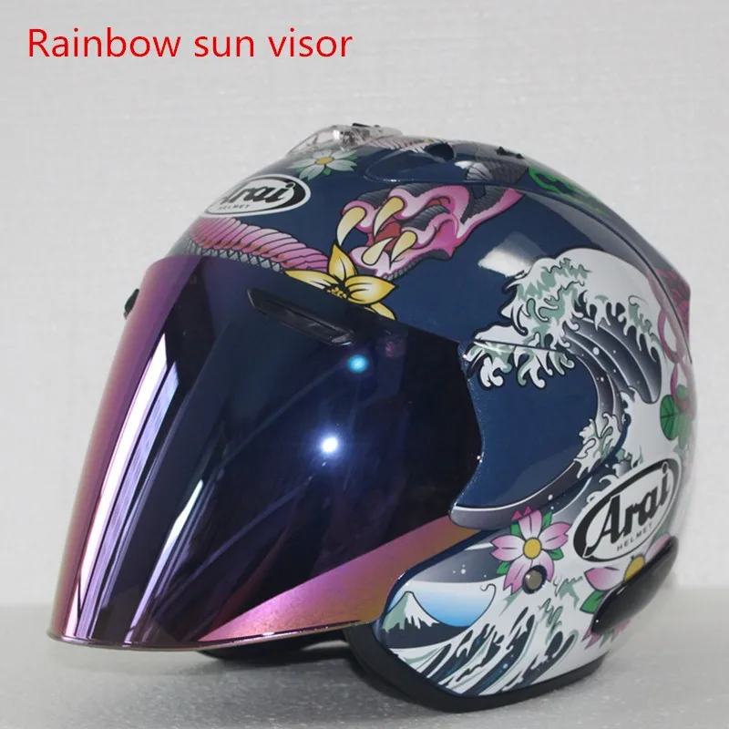 

Motorcycle Racing Helmet Motocross Half Helmet Outdoor Sport ECE Approved Open Face Helmet Mask Detachable Goggles ,Capacete
