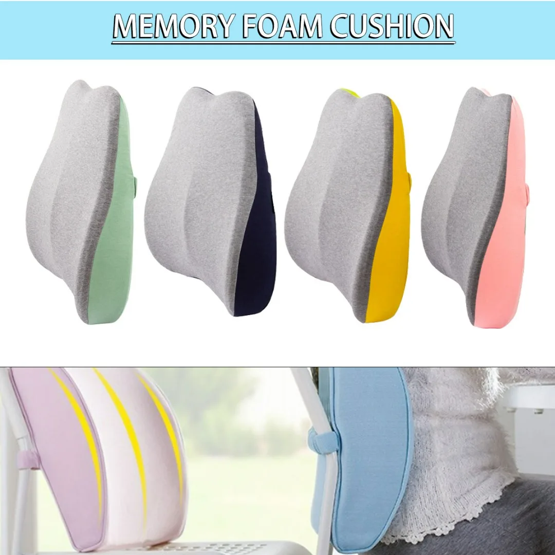 Orthopedic Lumbar Relieve Cushions Memory Foam Lower Back Cu