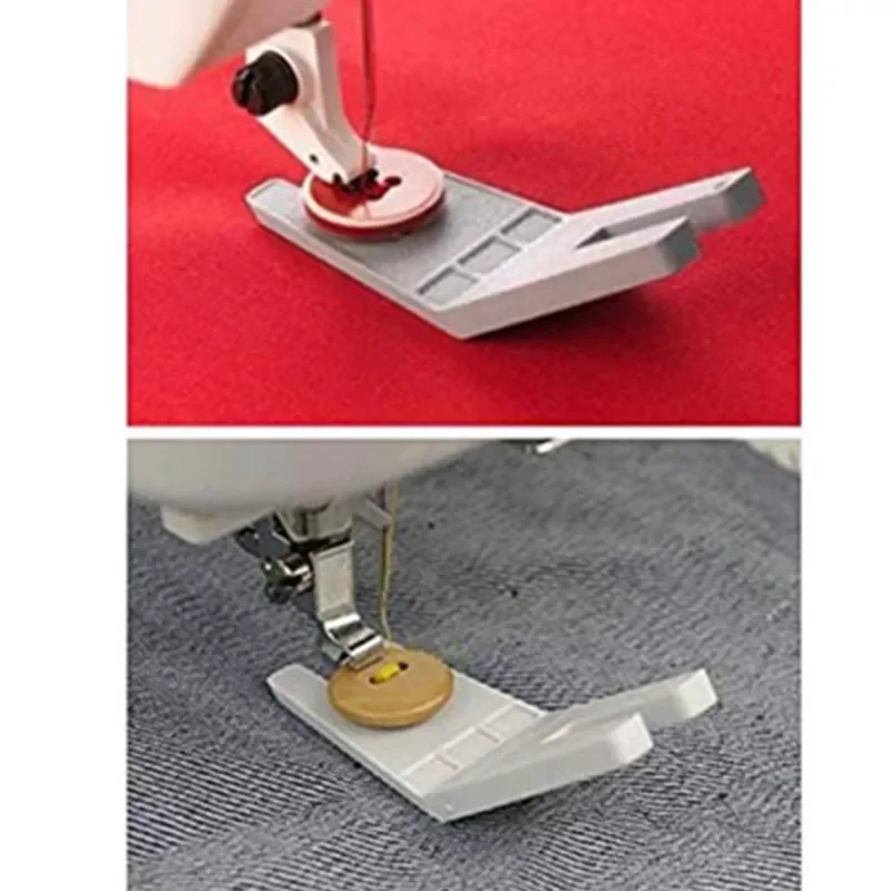 

1pc Sewing Tool Clearance Plate Button Reed Presser Foot Hump Jumper for Sewing Machines Accessories