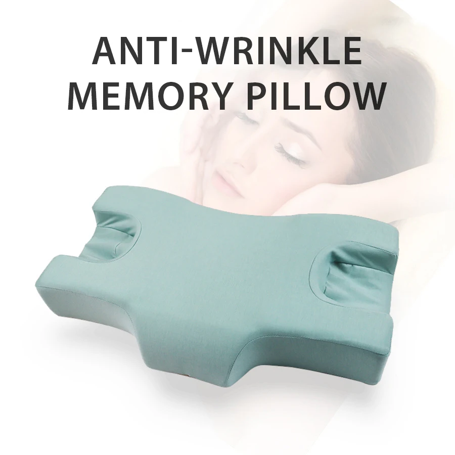 

Protection Comfortable Bedding Foam Pillow Neck Pillows Sleep Sleeping Care Anti-wrinkle Pillow Skin Beauty Soft Memory