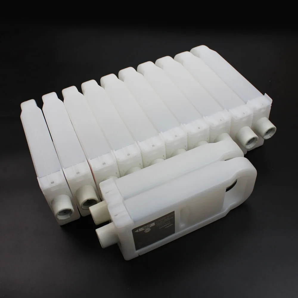 12Pcs 700ml PFI-701 Empty Refill Ink Cartridge With Chip For Canon iPF8000 iPF8100 iPF9000 iPF9100 iPF8110 iPF9110 PFI 701 Chips - купить по