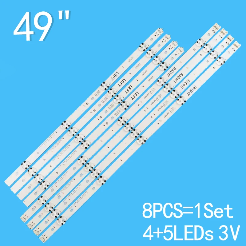 

New 8PCS/lot For LG 49" LCD TV 49UH6100 49UF6400 49UF6407 49LF510V 49UF640V NC490DUE-SADP2 LGE-WICOP-49INCH-UHD-FHD-REV05 06 A B