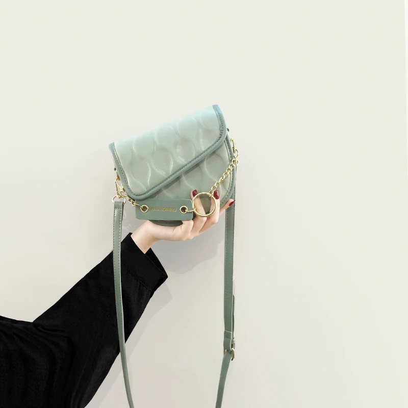 

New Fashion Minority Design Crossbody Bag Advanced Texture Saddle Bag