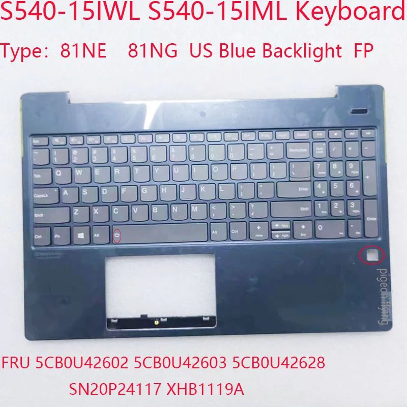 

S540-15IML клавиатура 5CB0U42628 5CB0U42602 5CB0U42603 SN20P24117 XHB1119A для ideapad S540-15IML Laptop 81NG US Blue 100% Новинка